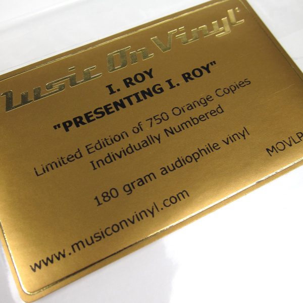 I. Roy: Presenting I. Roy (Music On Vinyl 180g, Colored Vinyl) Vinyl LP Supply - Image 3