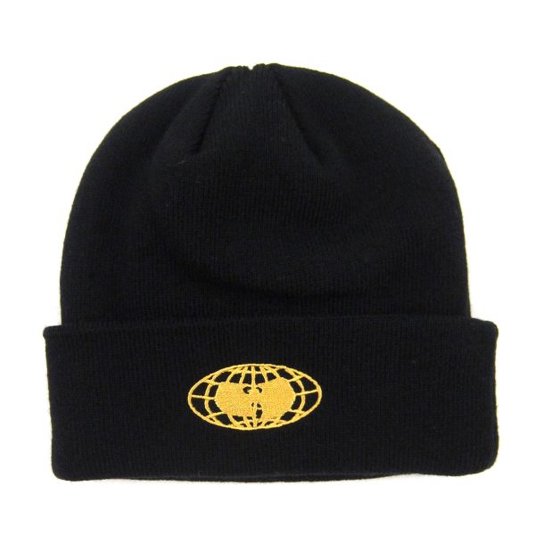 Wu Wear: Globe Logo Beanie - Black on Sale