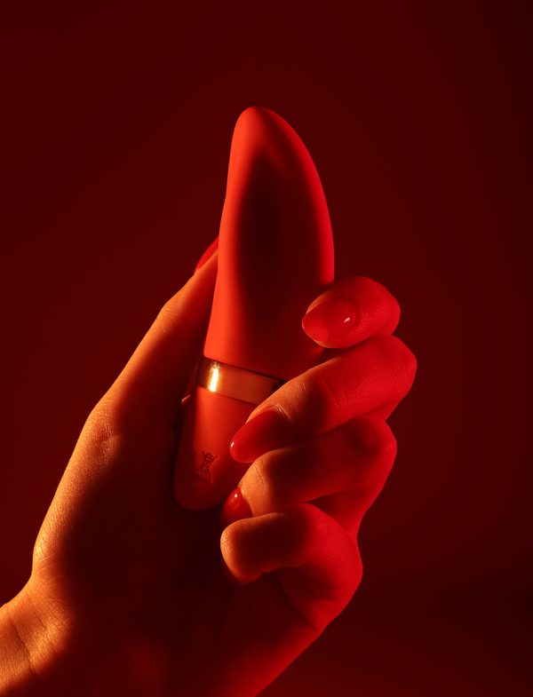 Perla Red Vibrating Thong Online - Image 5