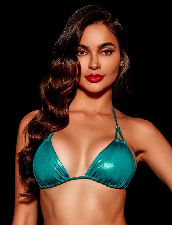 Ziva Teal Bikini Top Online - Image 2